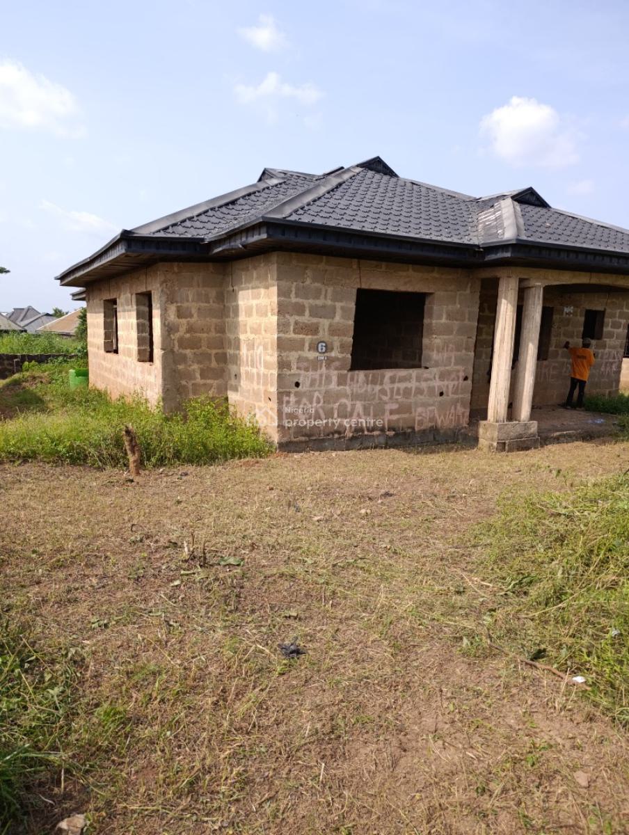 4 Bedroom Bungalow Uncompleted with German Floor,roofed on a Plot of L, Bako, Apata, Ibadan, Oyo, Detached Bungalow for Sale