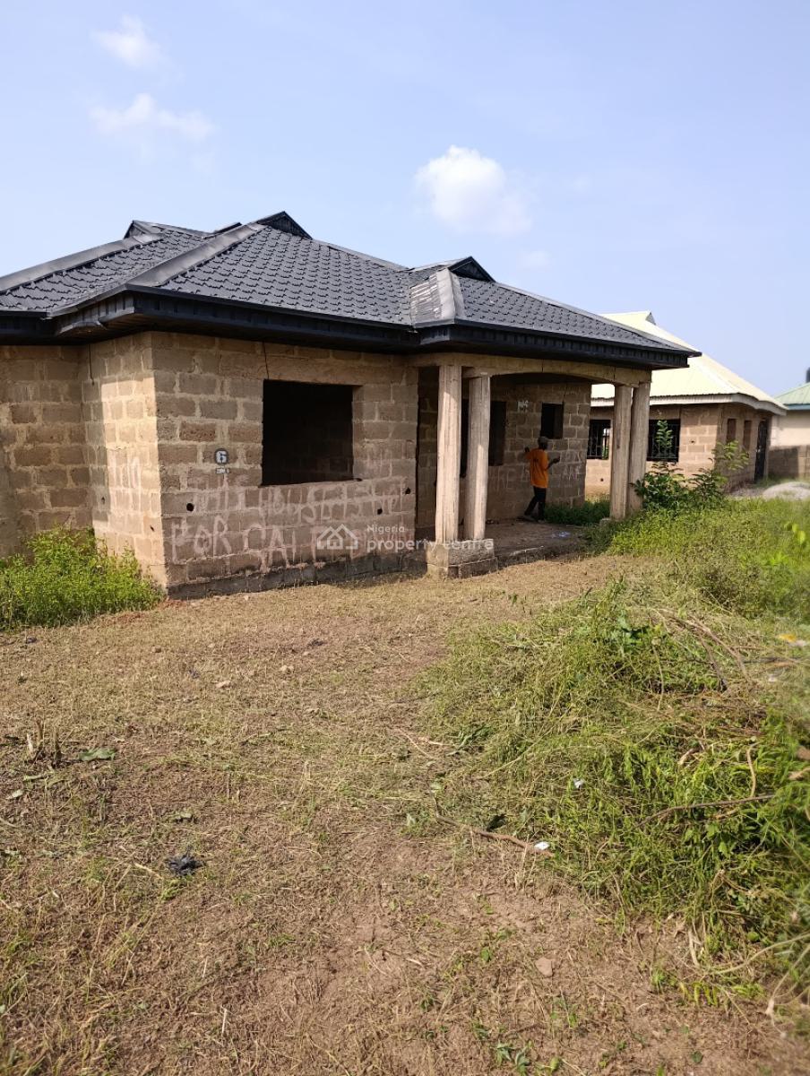 4 Bedroom Bungalow Uncompleted with German Floor,roofed on a Plot of L, Bako, Apata, Ibadan, Oyo, Detached Bungalow for Sale