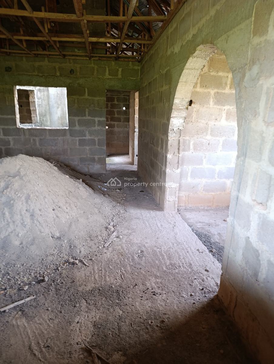 4 Bedroom Bungalow Uncompleted with German Floor,roofed on a Plot of L, Bako, Apata, Ibadan, Oyo, Detached Bungalow for Sale