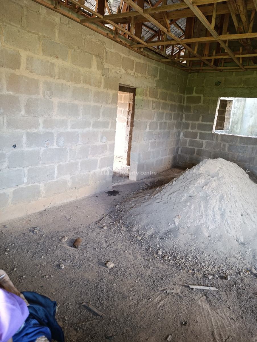 4 Bedroom Bungalow Uncompleted with German Floor,roofed on a Plot of L, Bako, Apata, Ibadan, Oyo, Detached Bungalow for Sale