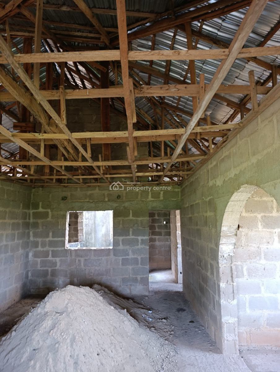 4 Bedroom Bungalow Uncompleted with German Floor,roofed on a Plot of L, Bako, Apata, Ibadan, Oyo, Detached Bungalow for Sale