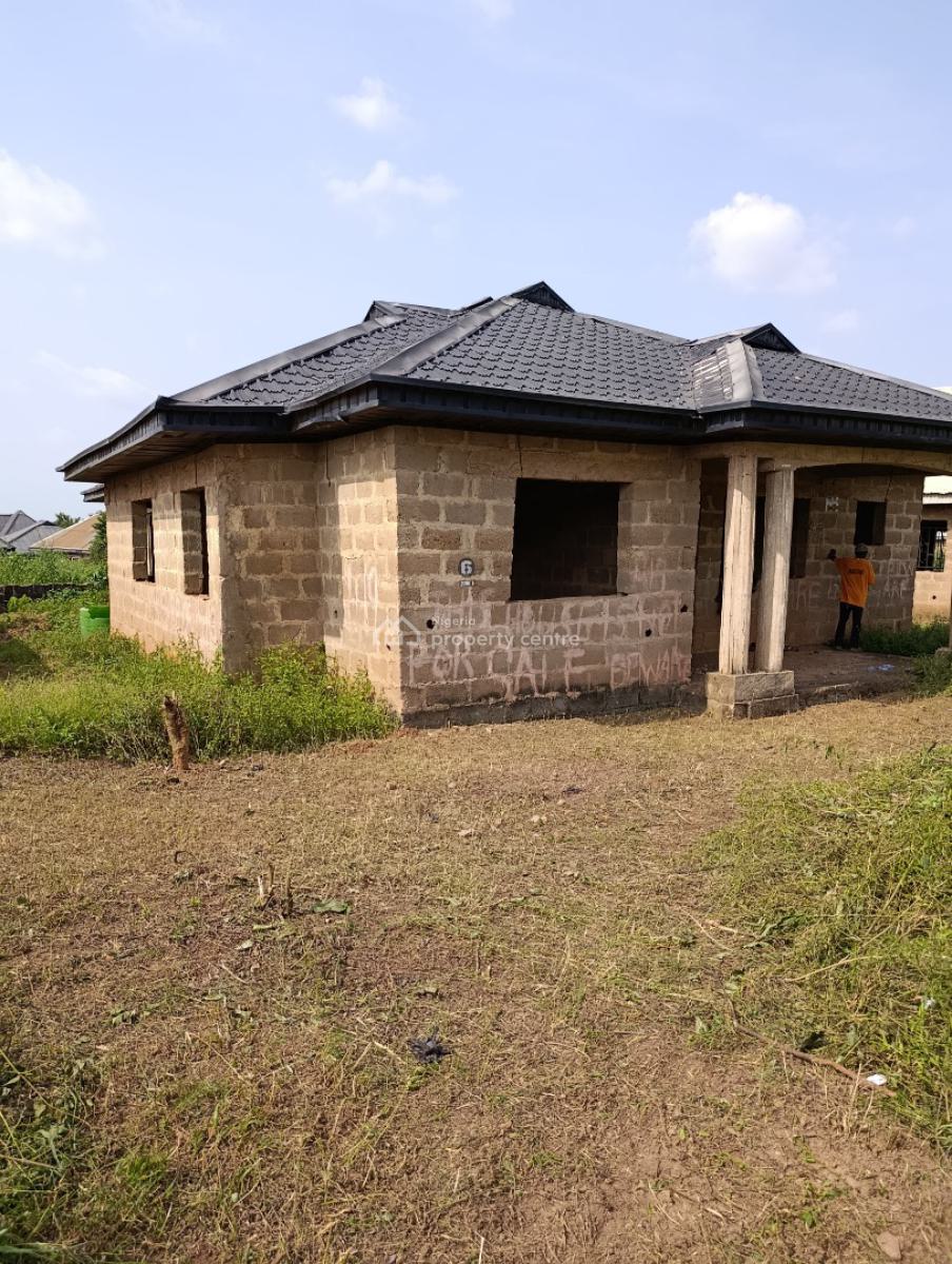 4 Bedroom Bungalow Uncompleted with German Floor,roofed on a Plot of L, Bako, Apata, Ibadan, Oyo, Detached Bungalow for Sale