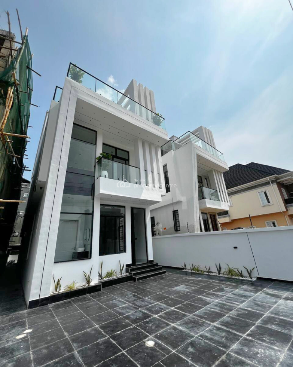 5 Bedroom Detached House with Bq, Second Toll Gate, Lekki Phase 2, Lekki, Lagos, Detached Duplex for Sale