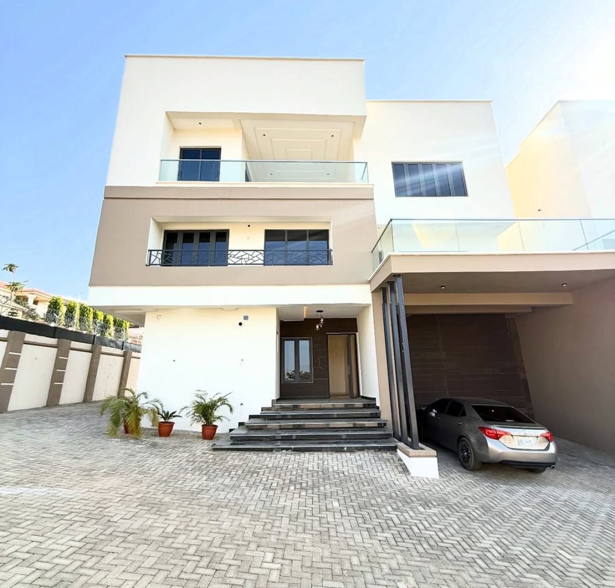 Neatly Finished 6 Bedrooms Detached Mansion with Bq + Underground Park, Asokoro District, Abuja, Detached Duplex for Sale