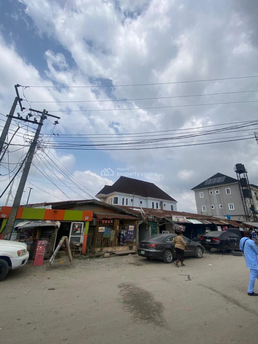 Dilapidated Cornerpiece Bungalow (shops + Residential Units)for Grabs, Afolabi Dada Street Off Nnobi Right, Kilo, Surulere, Lagos, Mixed-use Land for Sale