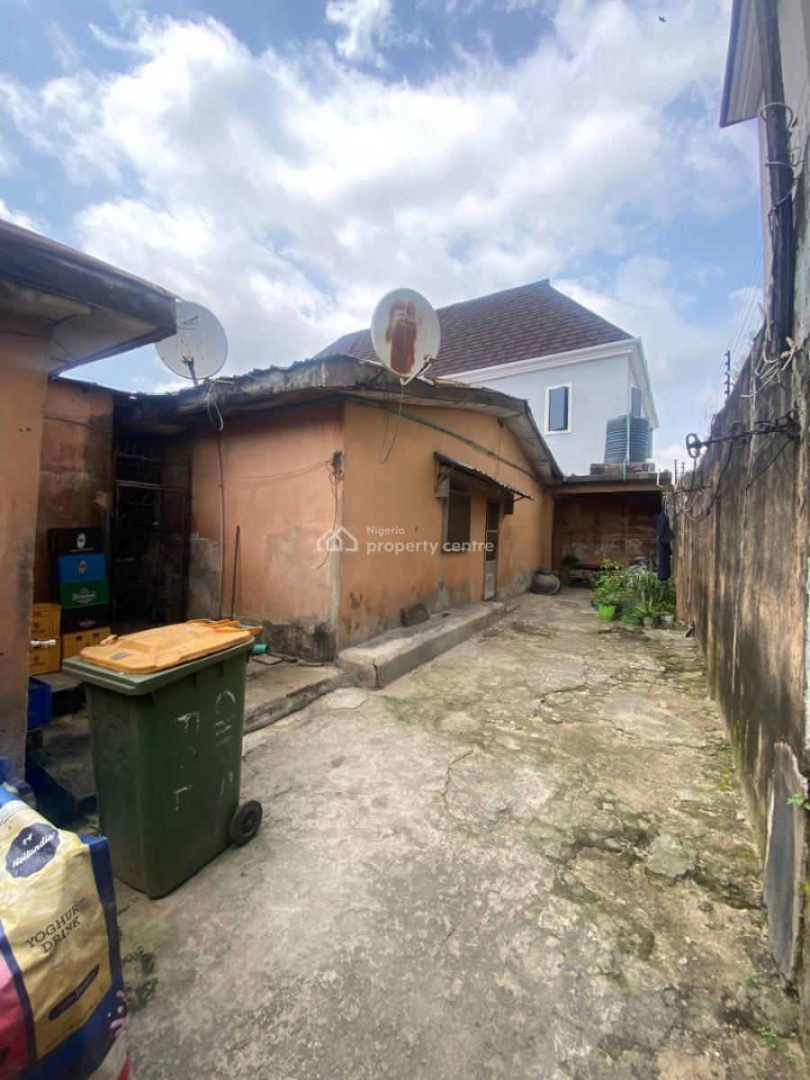 Dilapidated Cornerpiece Bungalow (shops + Residential Units)for Grabs, Afolabi Dada Street Off Nnobi Right, Kilo, Surulere, Lagos, Mixed-use Land for Sale