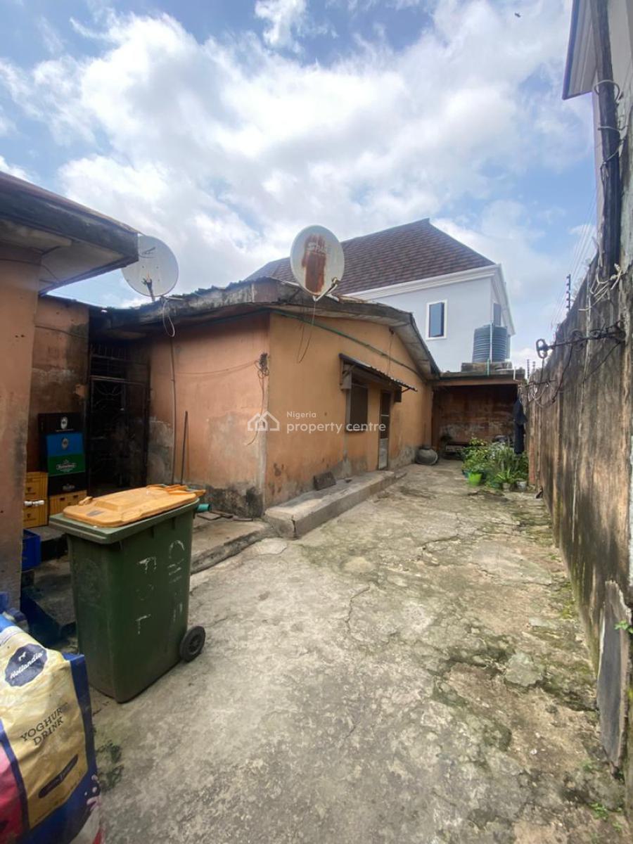 Dilapidated Cornerpiece Bungalow (shops + Residential Units)for Grabs, Afolabi Dada Street Off Nnobi Right, Kilo, Surulere, Lagos, Mixed-use Land for Sale