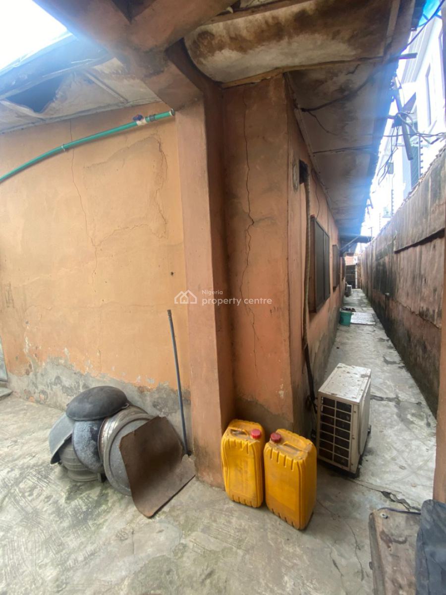 Dilapidated Cornerpiece Bungalow (shops + Residential Units)for Grabs, Afolabi Dada Street Off Nnobi Right, Kilo, Surulere, Lagos, Mixed-use Land for Sale