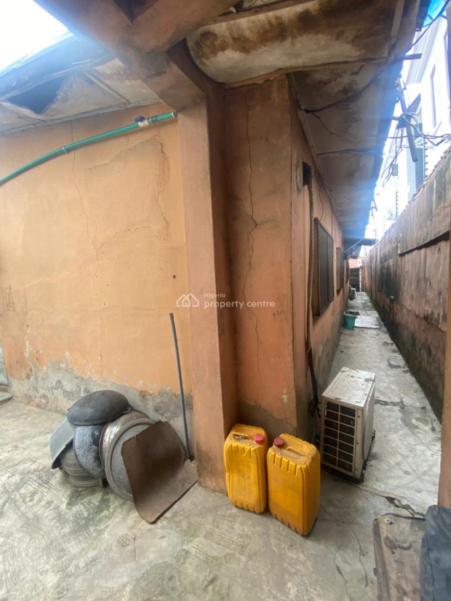 Dilapidated Cornerpiece Bungalow (shops + Residential Units)for Grabs, Afolabi Dada Street Off Nnobi Right, Kilo, Surulere, Lagos, Mixed-use Land for Sale