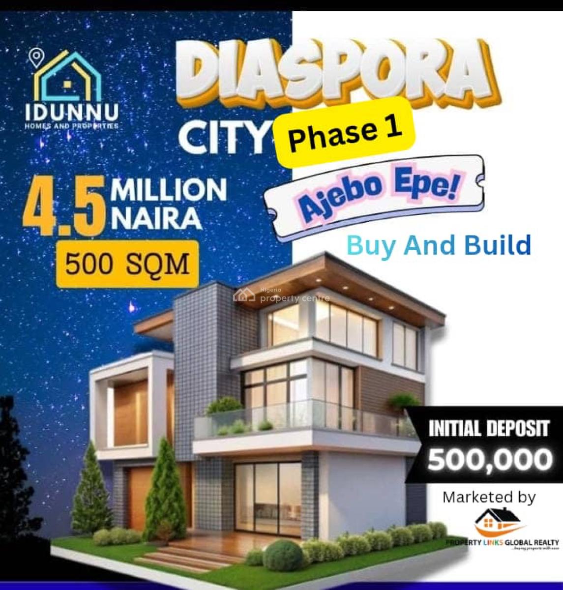 Affordable Land, Ajebo Diaspora City Phase 1, Epe, Lagos, Residential Land for Sale