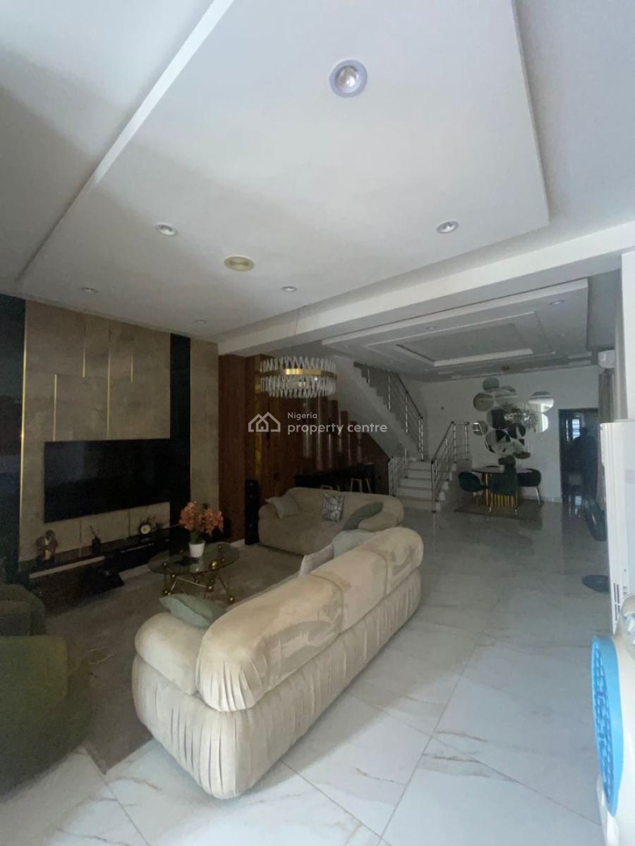 Fully Furnished 5 Bedroom Detached House with Bq in a Secured Estate, Agungi, Lekki, Lagos, Detached Duplex for Rent