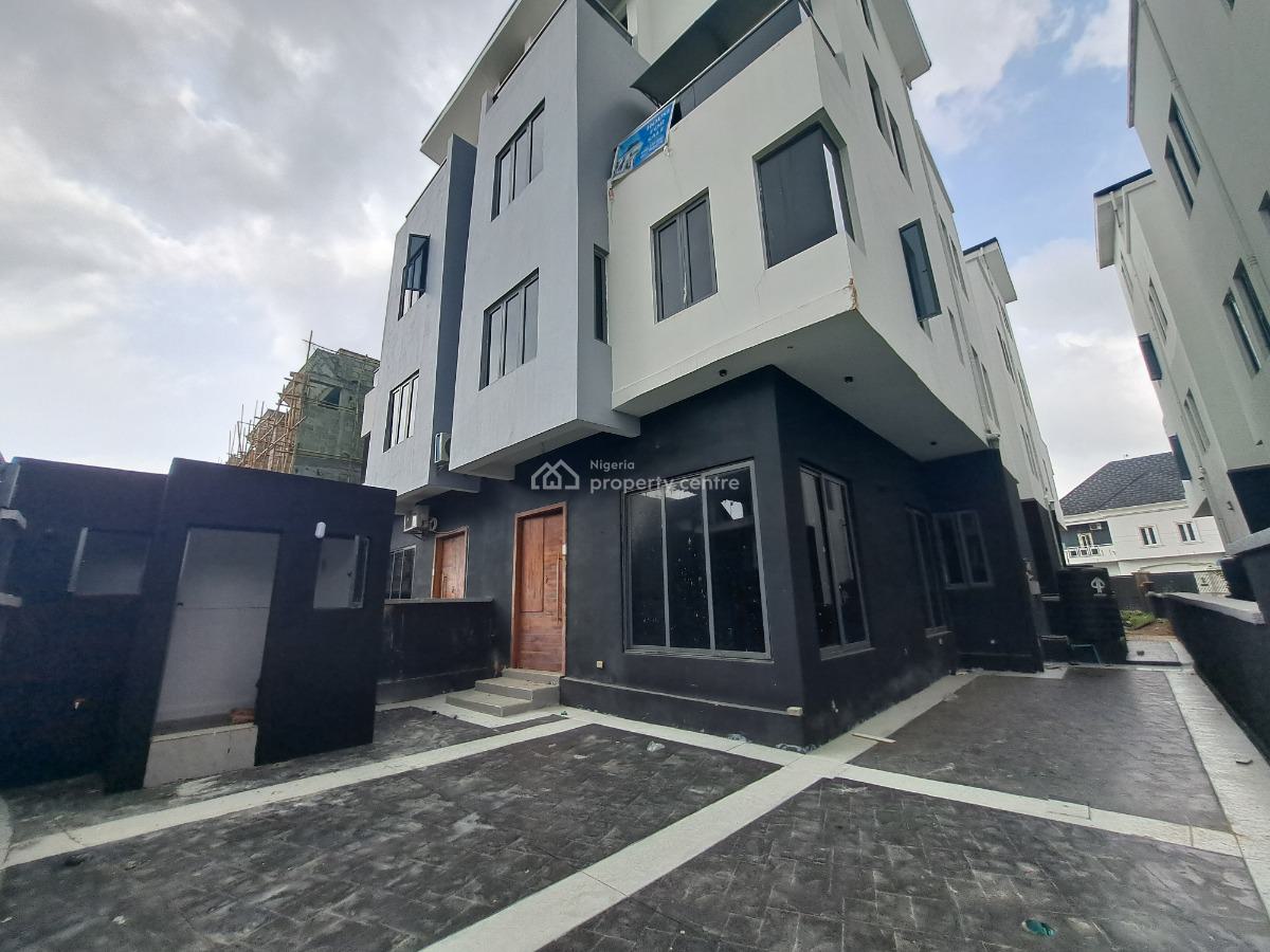 New 5 Bedroom Duplex on 3 Floors  with 1 Room Bq & Open Terrace, Ilasan, Lekki, Lagos, Semi-detached Duplex for Rent
