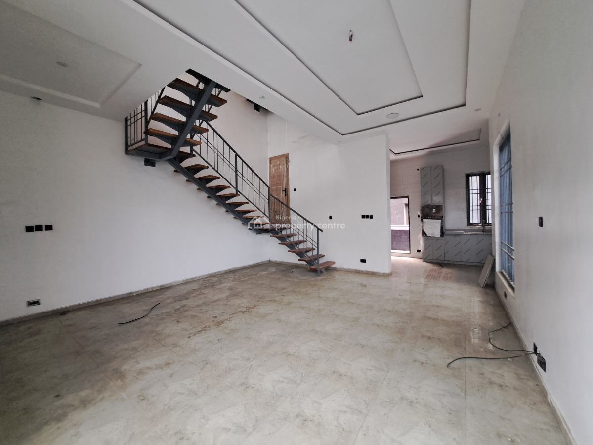 New 5 Bedroom Duplex on 3 Floors  with 1 Room Bq & Open Terrace, Ilasan, Lekki, Lagos, Semi-detached Duplex for Rent