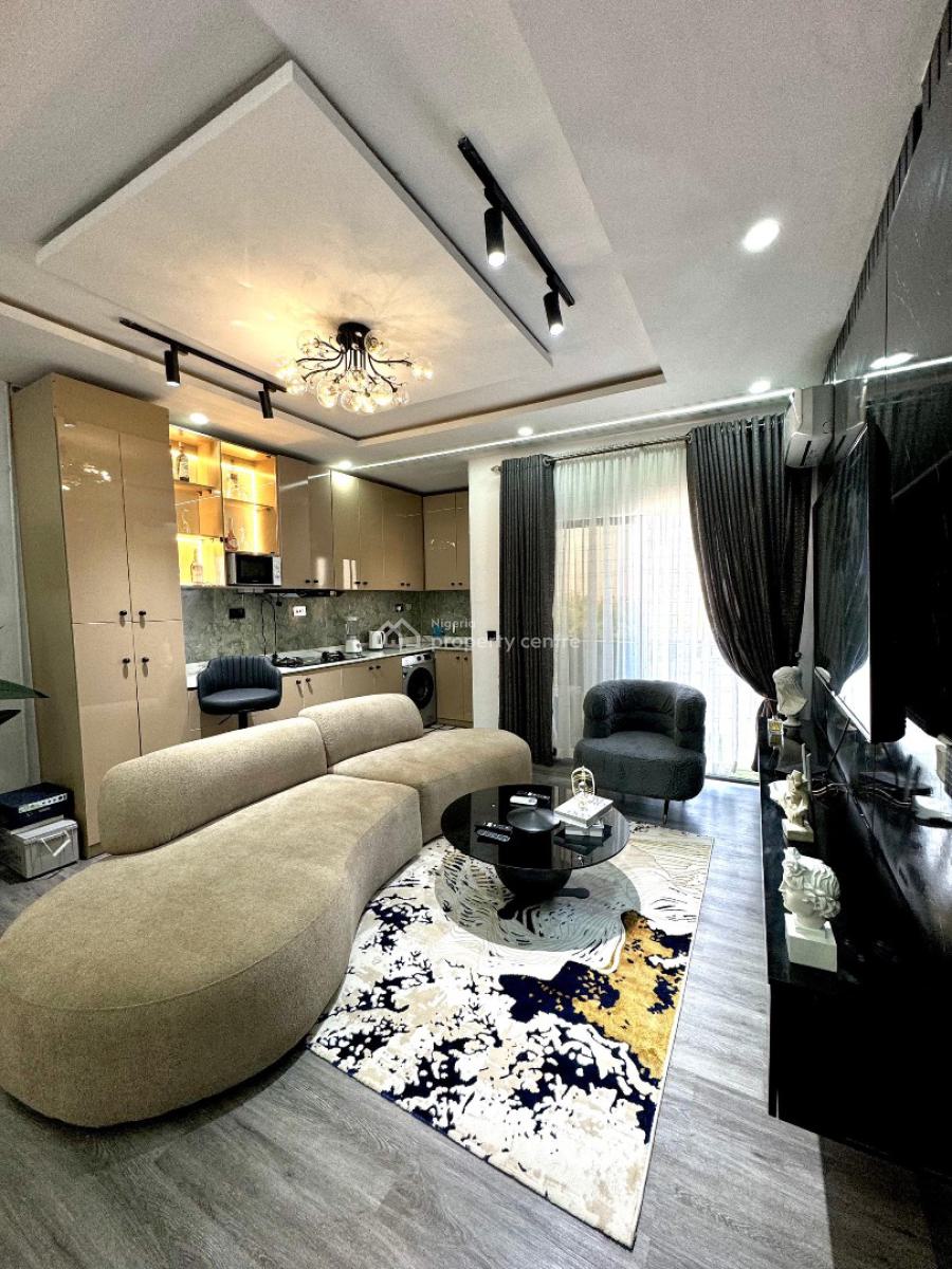 *royale- Luxury New 1bedroom with  -big Mirror - Games - Balcony, Lekki Phase 1, Lekki, Lagos, Flat / Apartment Short Let