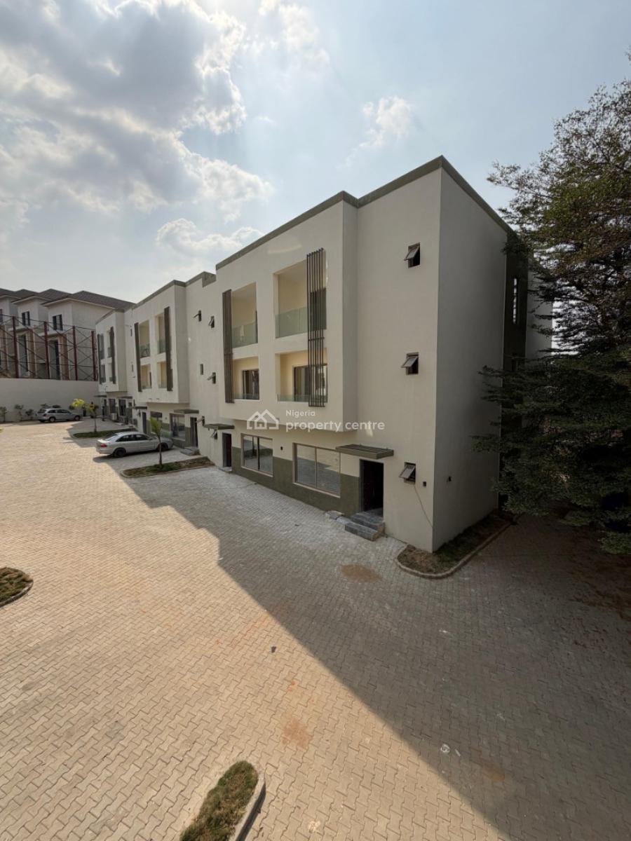 Newly Built 4 Bedroom Terrace Duplex with Bq in Prime Location, Off Alvan Ikoku Way, Maitama District, Abuja, Terraced Duplex for Rent