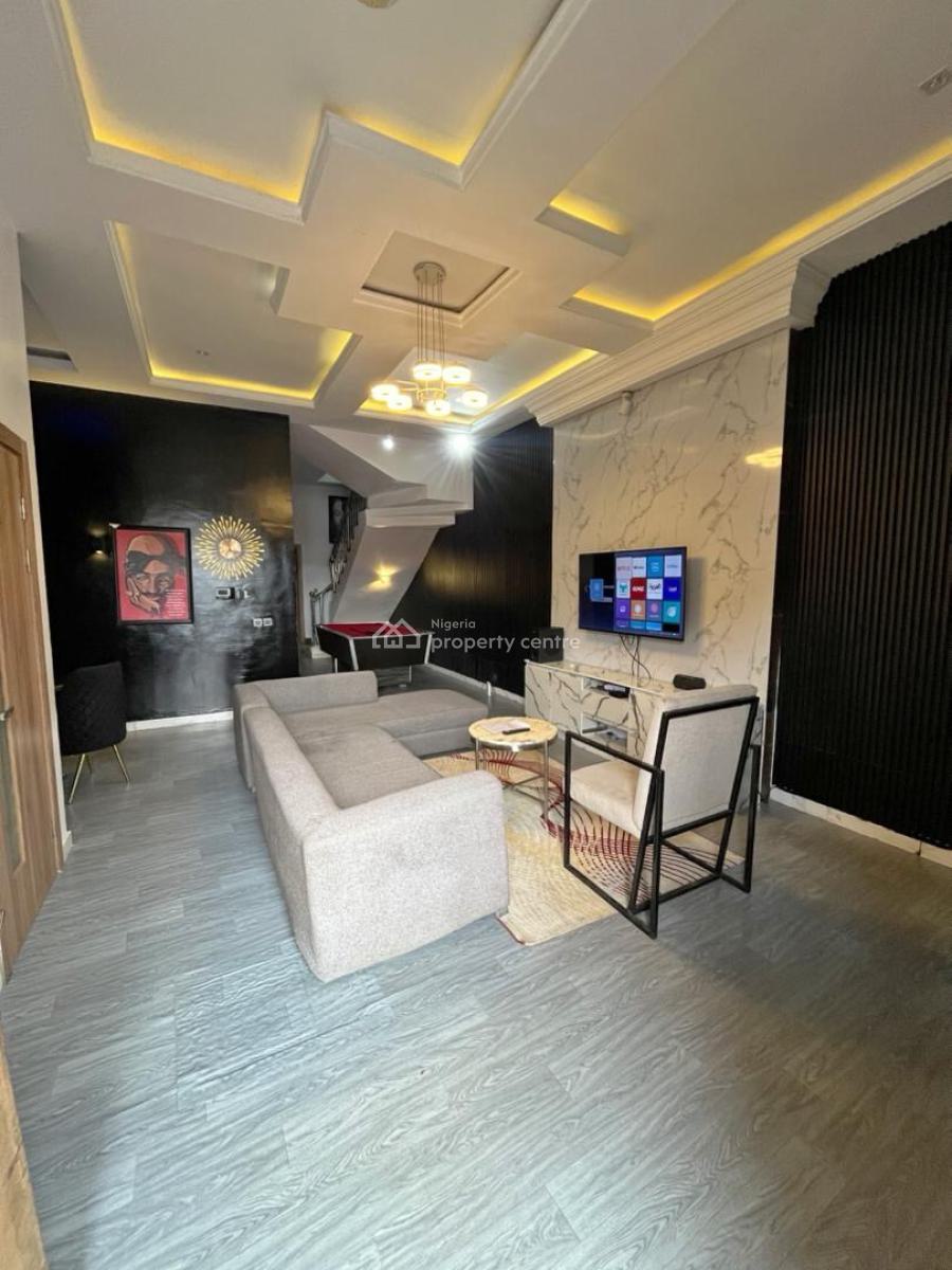 Well Furnished King-sized  4bedroom Duplex Self Compound Service Apart, Ikate, Lekki, Lagos, Flat / Apartment Short Let