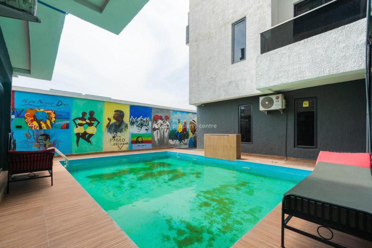 Brand New 4 Bed Self Compound Fully Detached Maisionette with Snooker, Lekki Phase 1, Lekki, Lagos, Flat / Apartment Short Let