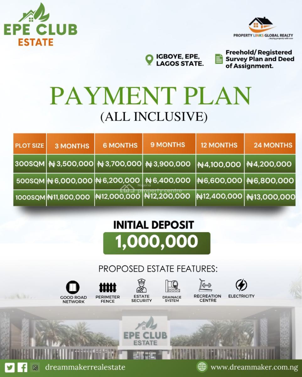 Affordable Land, Igboye,epe Club, Epe, Lagos, Mixed-use Land for Sale