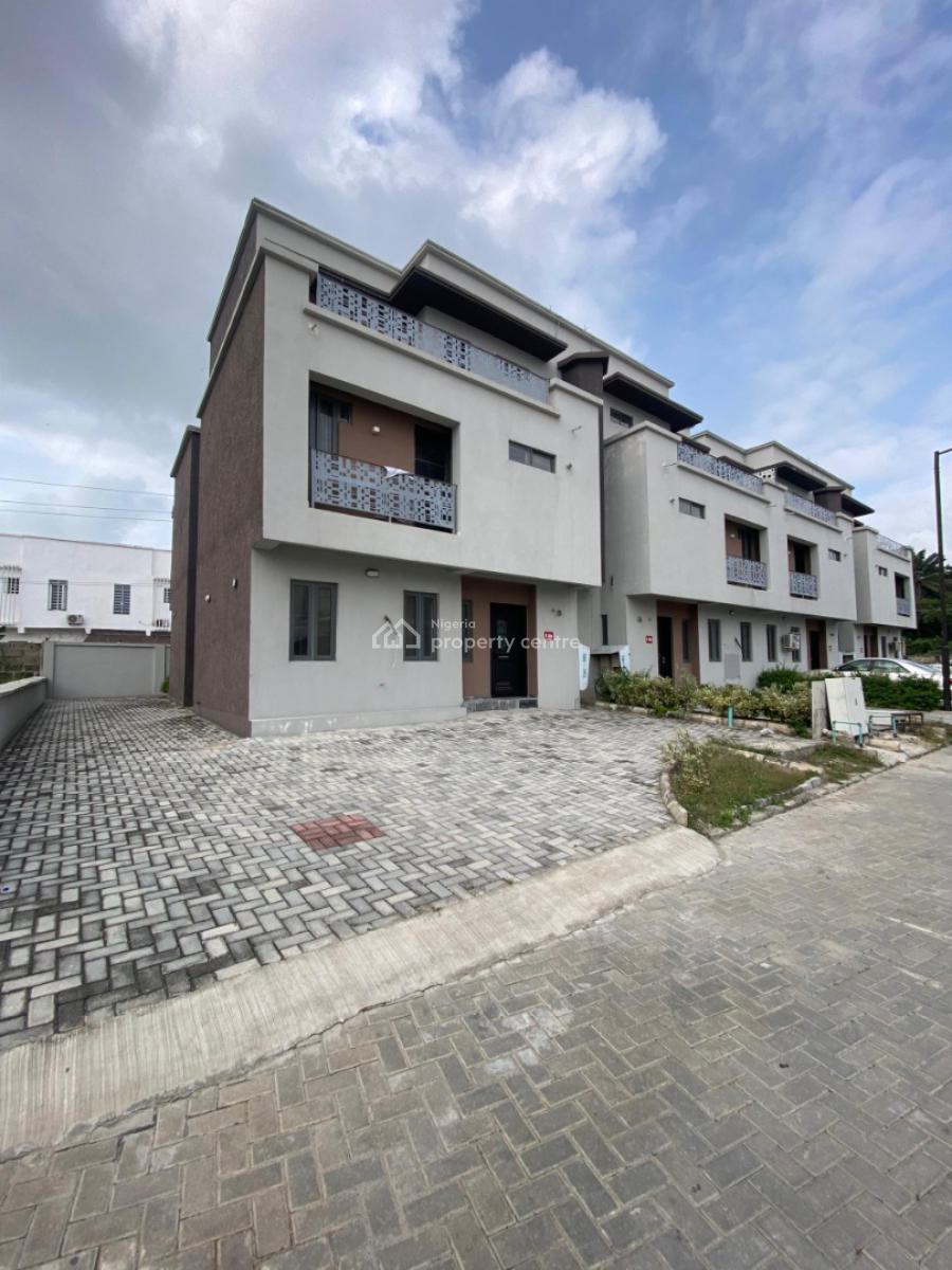 2 Units of 4 Bedroom Terrace with a Room Bq, Conservation, Ikota, Lekki, Lagos, Terraced Duplex for Sale