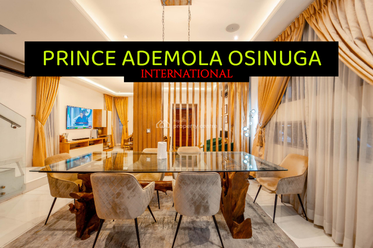 Furnished 4 Bedroom Detached Terrace Styled House + Pool + Gym, Off Banana Island Road, Ikoyi, Lagos, Terraced Duplex Short Let