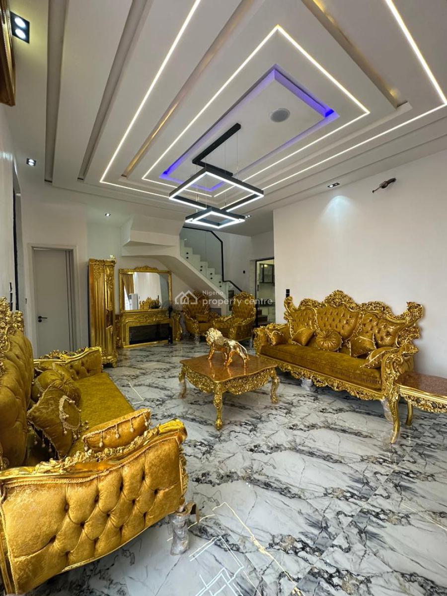 Fully Furnished Luxury Spacious 4 Bedroom Semi-detached Duplex with Bq, Lekki, Lagos, Semi-detached Duplex for Sale