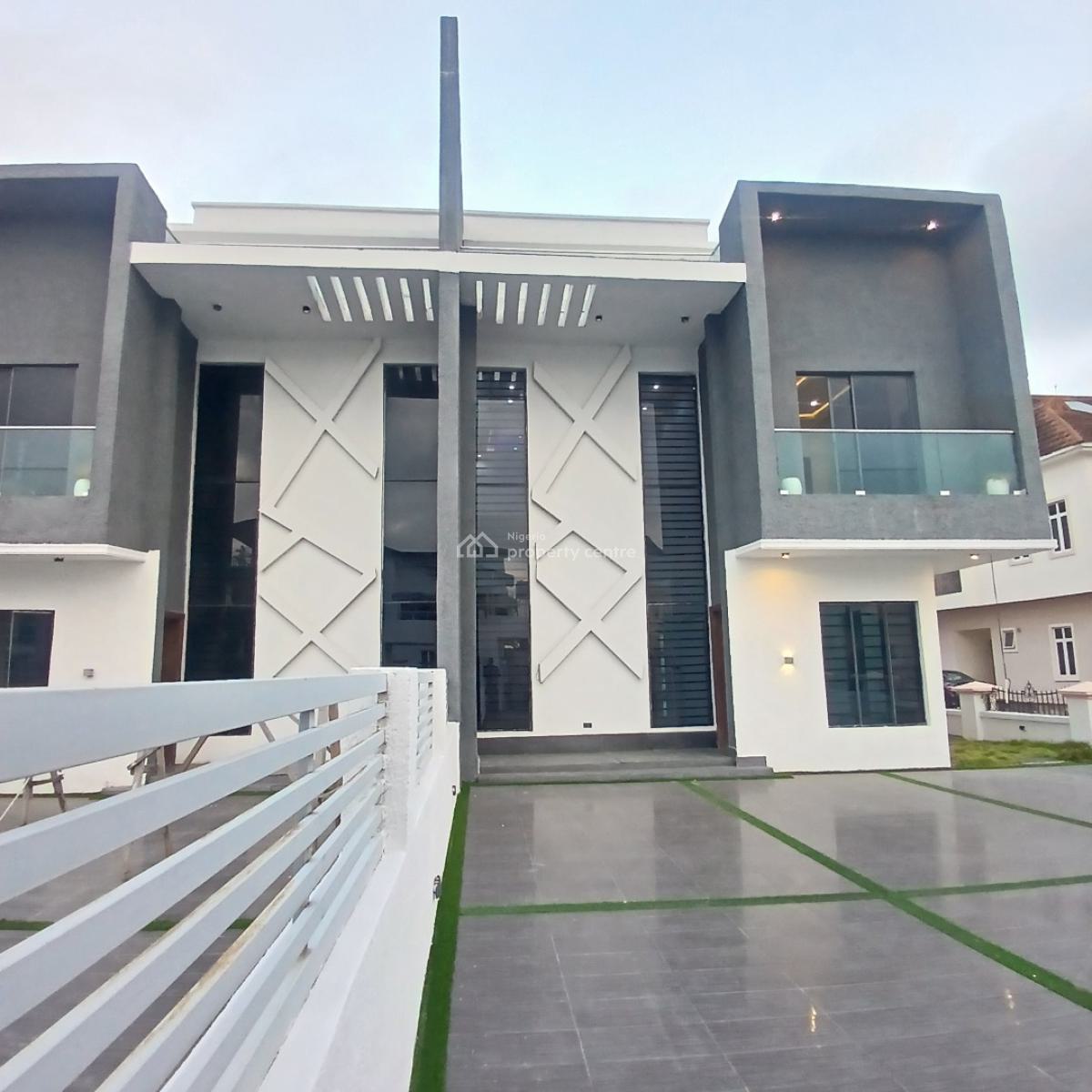 Distress 5 Bedroom Semi-detached Duplex with Swimming Pool on 400sqm, Osapa, Lekki, Lagos, Semi-detached Duplex for Sale