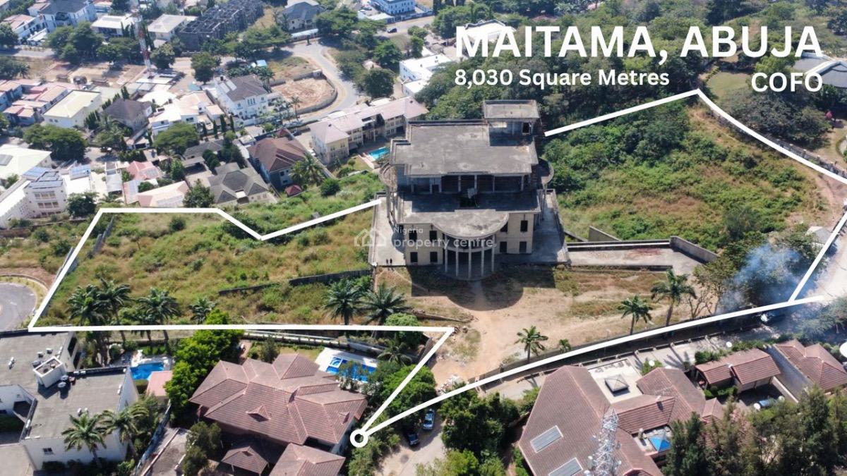 Beautiful 8000 Sqm Residential Plot, Cofo, Maitama District, Maitama District, Abuja, Residential Land for Sale