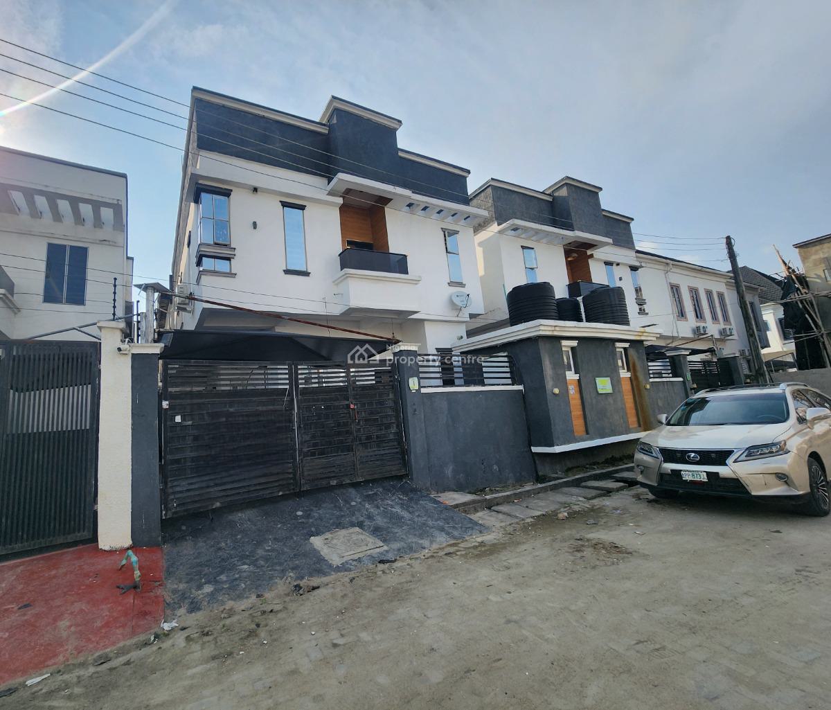 Spacious Fully Furnished 4 Bed Fully Detached Duplex with 4 Acs , 2tv, Ikota Gra Scheme,, Lekki, Lagos, Detached Duplex for Sale