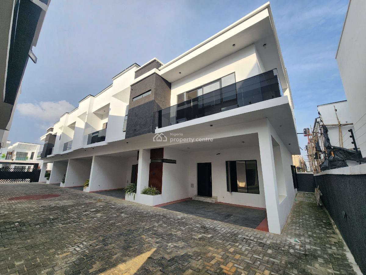 Exquisitely Finished 4 Bedroom Terrace Duplex with Bq, Ikota Gra, Lekki, Ikota, Lekki, Lagos, Terraced Duplex for Sale