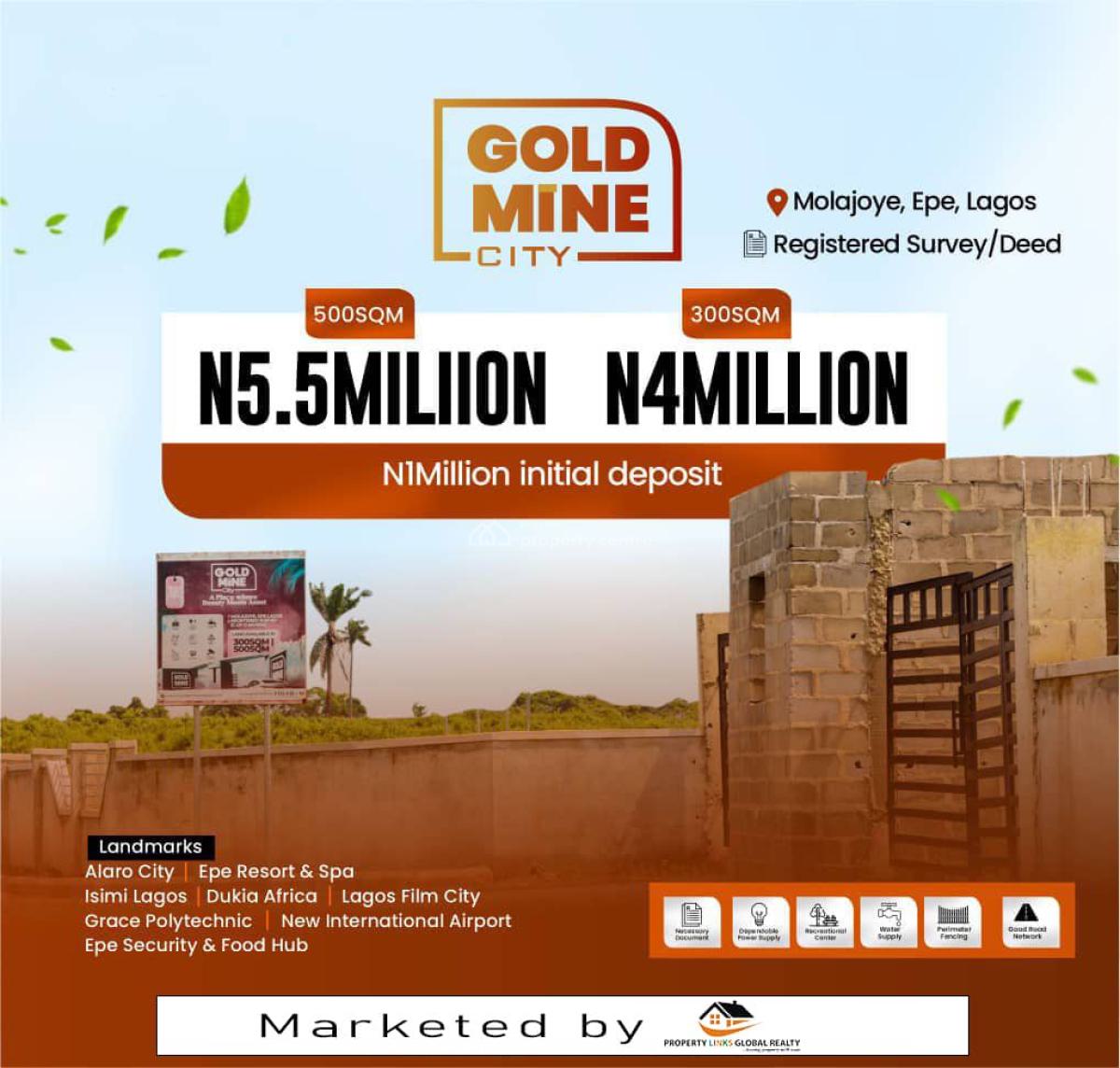 Land Buy and Build, Molajoye Epe Facing Major Road, Epe, Lagos, Residential Land for Sale