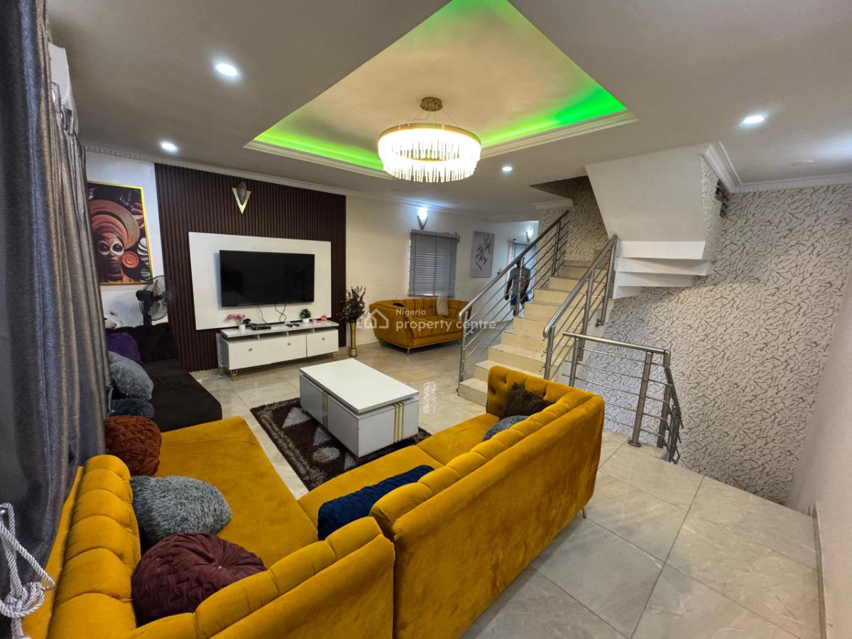 Super Clean 3 Bedroom Terrace Duplex, Chisco Bus Stop By Conoil Filling Station, Ikate Elegushi, Lekki, Lagos, Terraced Duplex for Rent