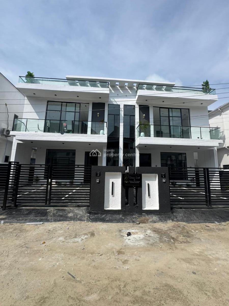 Lovely, Newly Built 4 Bedroom Semi Detached Duplex with Bq, Ikota, Lekki, Lagos, Semi-detached Duplex for Sale