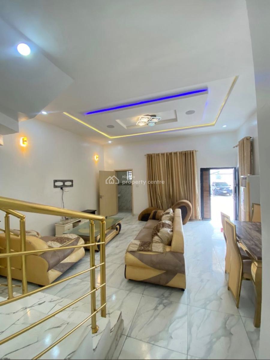 Exotic 4 Bed Semi Detached with Bq, Chevron Toll Gate, Lekki, Lagos, Semi-detached Duplex for Sale