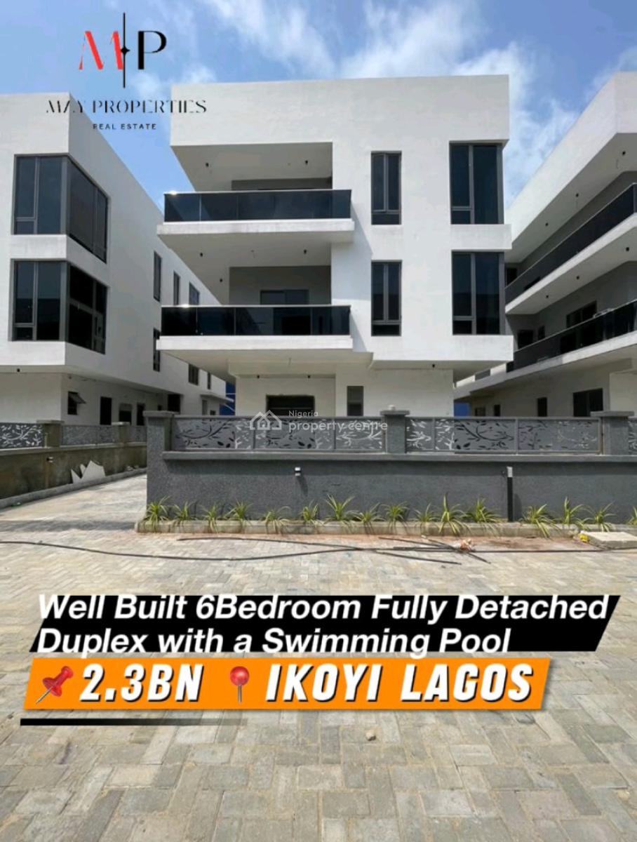 Well Built 6 Bedroom Detached Homes with Maids Room, Ikoyi, Lagos, House for Sale
