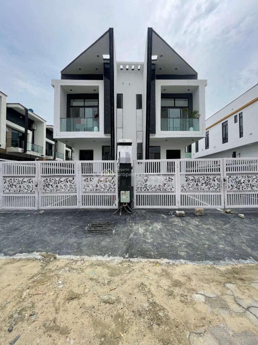 Well Built 4 Bedroom Semi Detached Duplex with Bq and Self Compound, Ikota, Lekki, Lagos, Detached Duplex for Sale