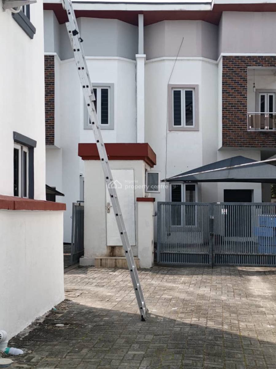 4 Bedroom Semidetached Duplex & Bq Self Compound in a Service Estate, Orchid Road, Lekki, Lagos, Semi-detached Duplex for Rent