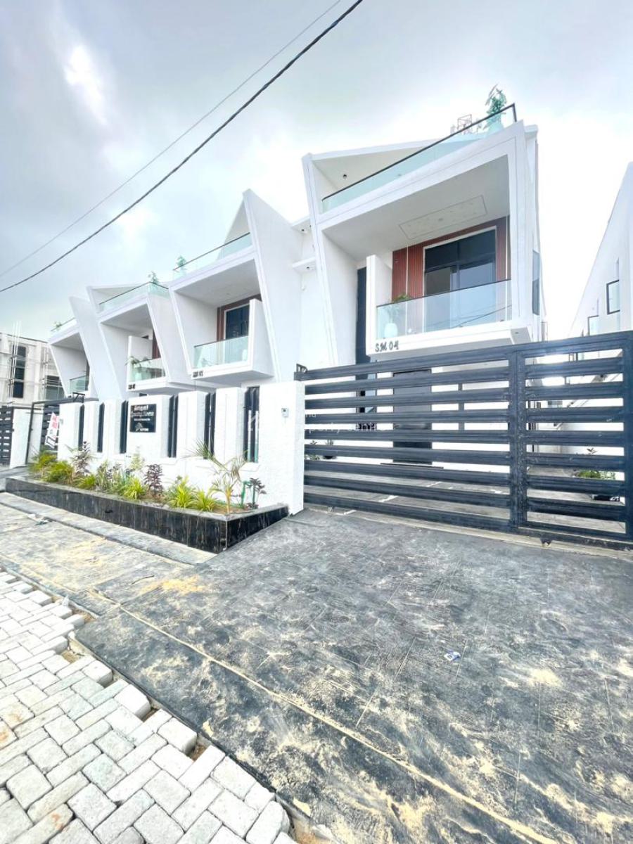 Nicely Built 4 Bedroom Semi Detached Duplex with a Room Bq, Ikota, Lekki, Lagos, Semi-detached Duplex for Sale