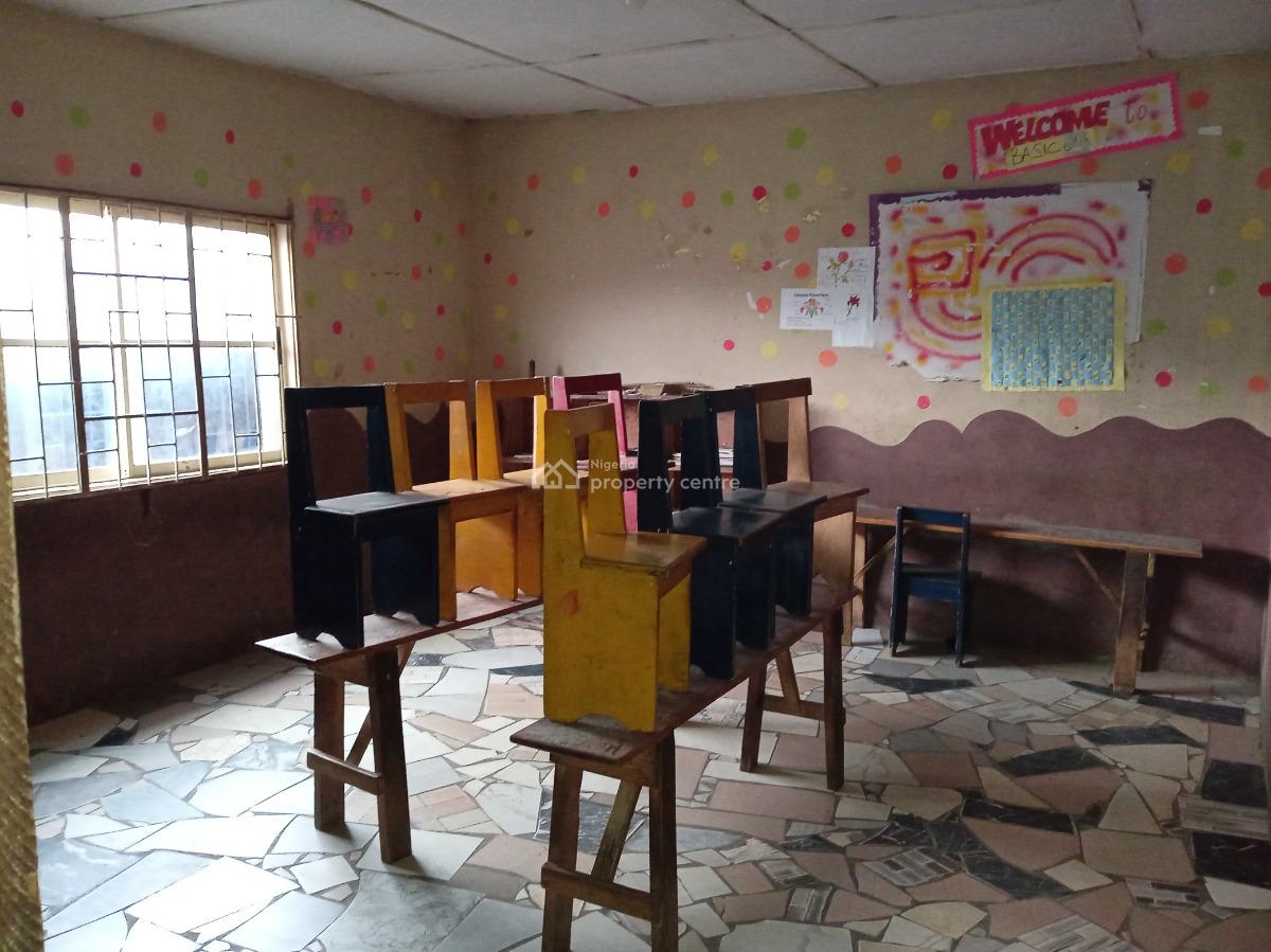 Property with 8 Rooms, 2 Very Wide Sitting Rooms, Ilamose Estate, Oke Afa, Isolo, Lagos, School for Sale