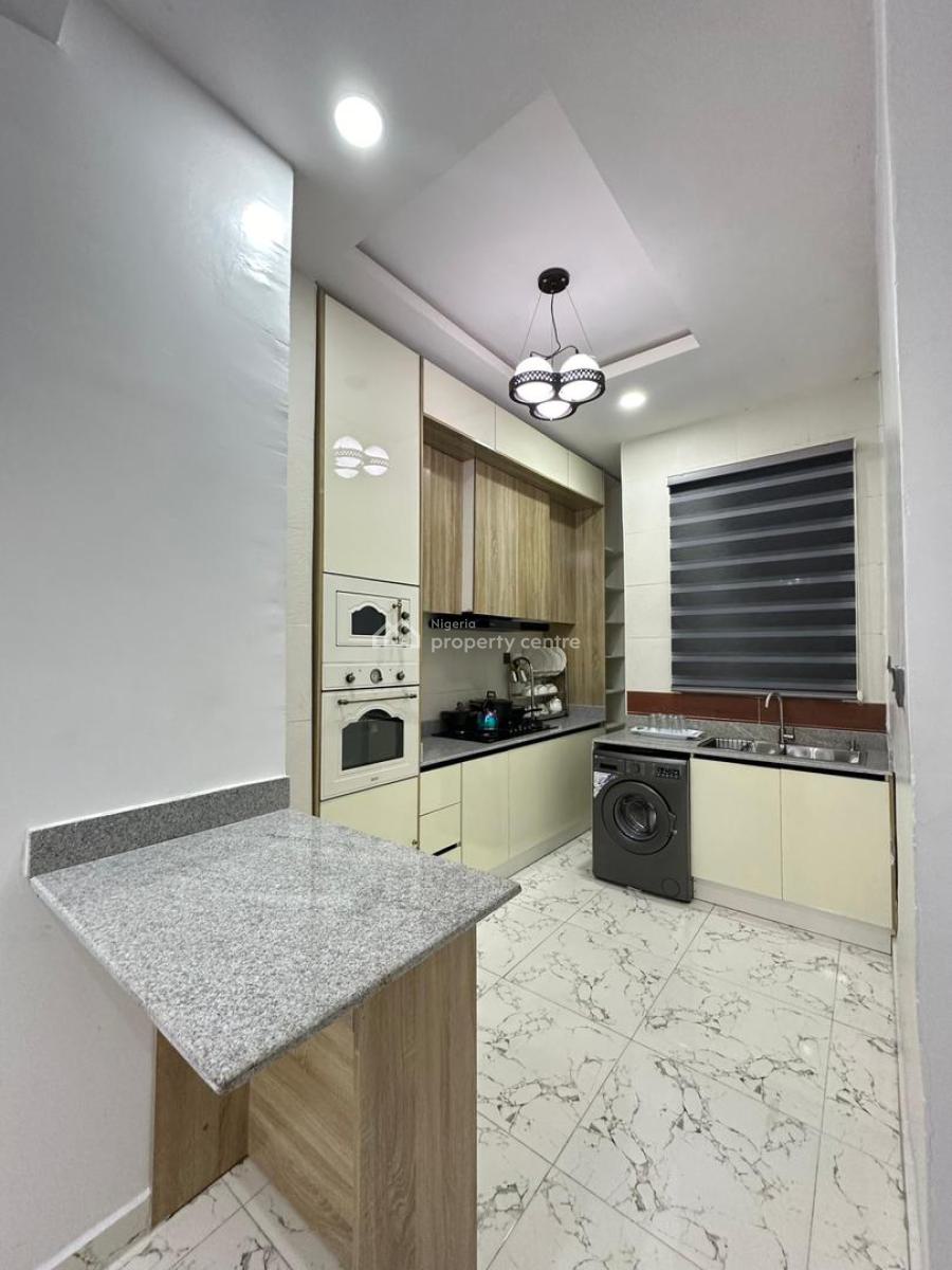 Fully Serviced Furnished 2 Bedrooms Apt with Solar Inverter, Chevron, Lekki, Lagos, Flat / Apartment for Rent