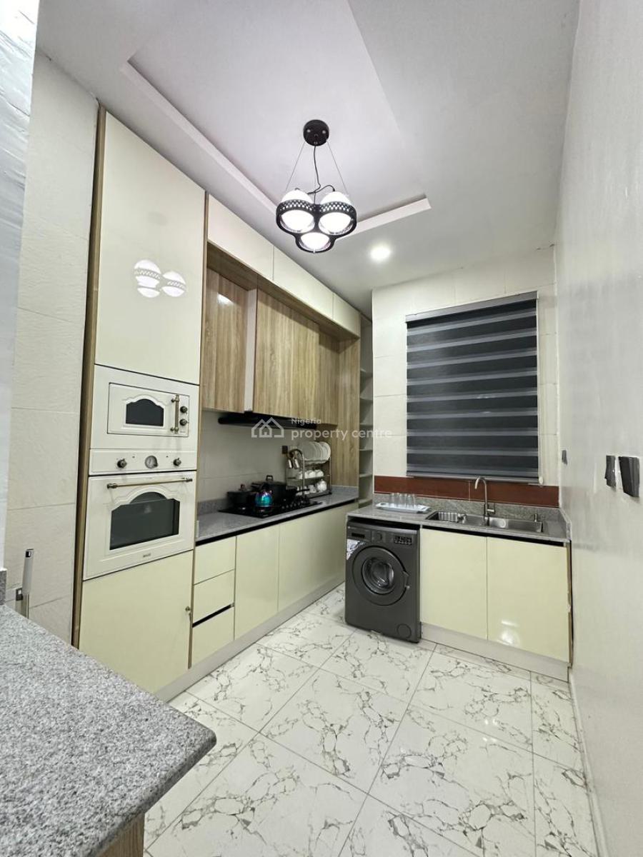 Fully Serviced Furnished 2 Bedrooms Apt with Solar Inverter, Chevron, Lekki, Lagos, Flat / Apartment for Rent