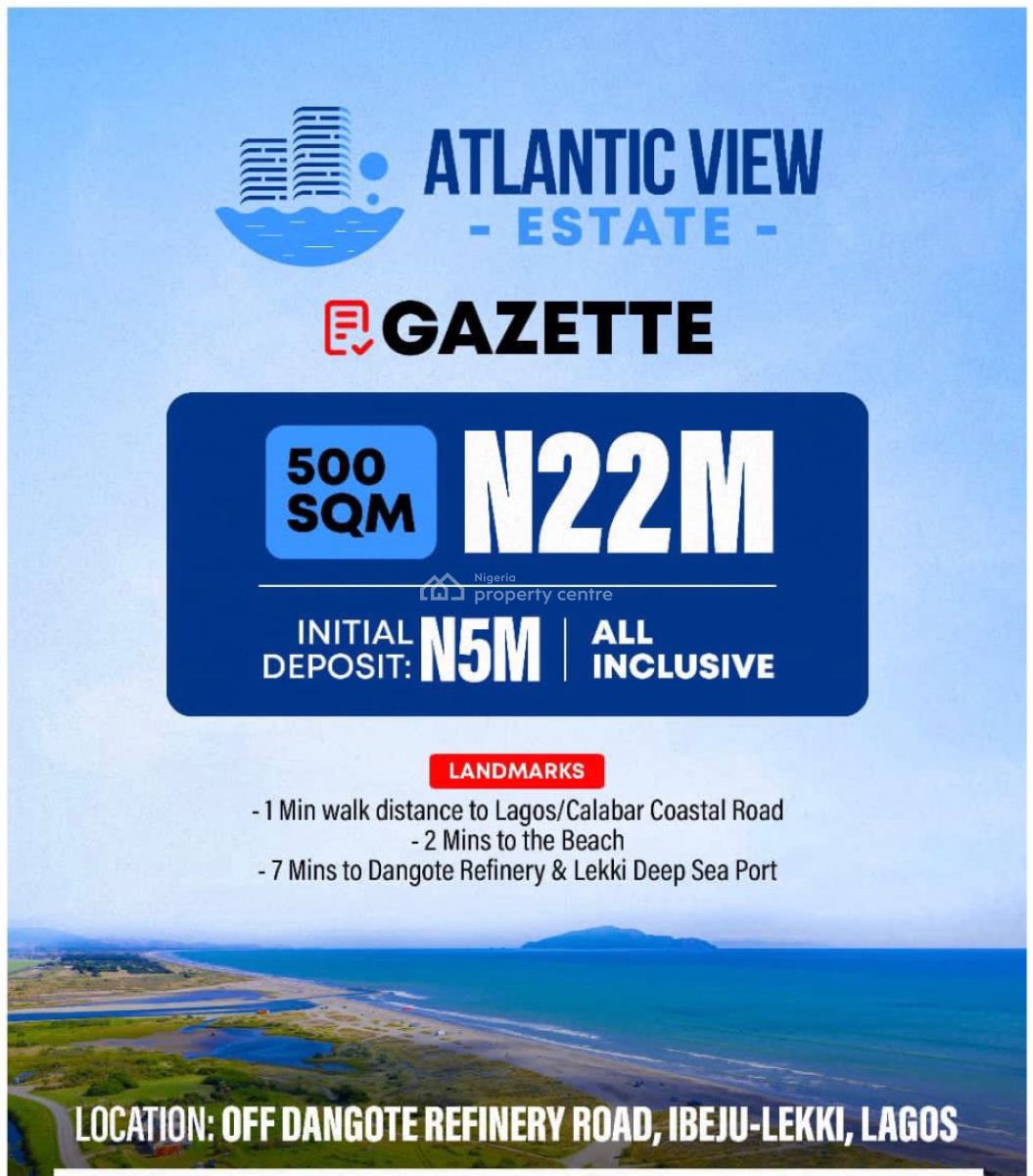 Land, Off Dangote Refinery Road, Ibeju, Lagos, Residential Land for Sale