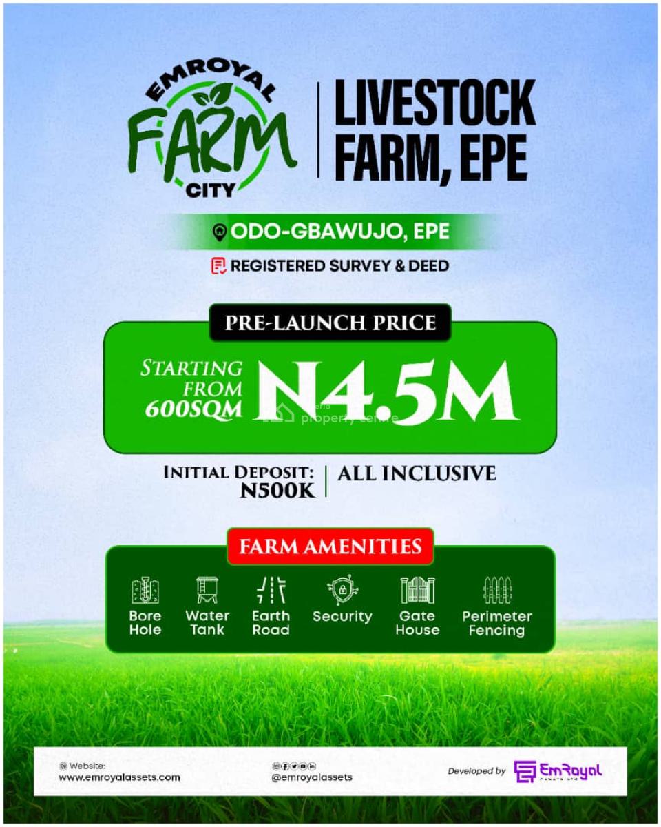 Affordable Land, Odo-gbawujo, Epe, Lagos, Industrial Land for Sale