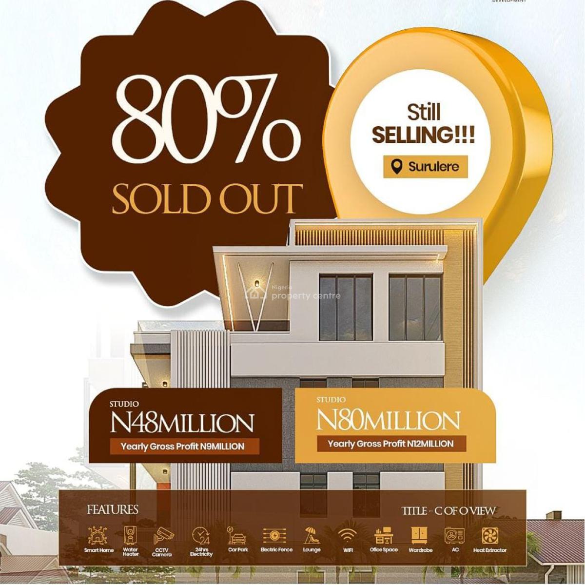 Earn N12m Annually This Festive Season!regal Apartments, Surulere, Lagos, Flat / Apartment for Sale