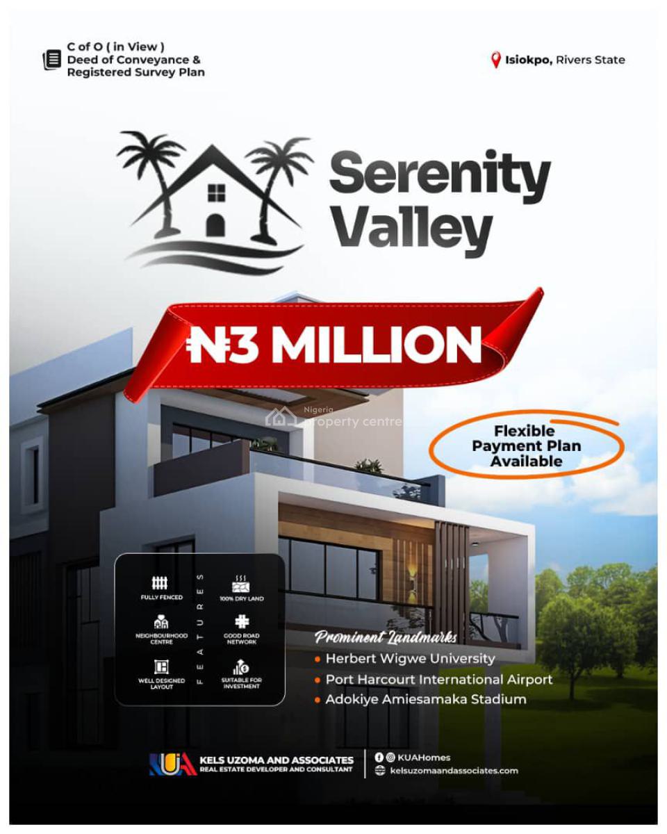 Serviced Plots of Land in a Residential Estate, Isiopko, Port Harcourt, Rivers, Residential Land for Sale