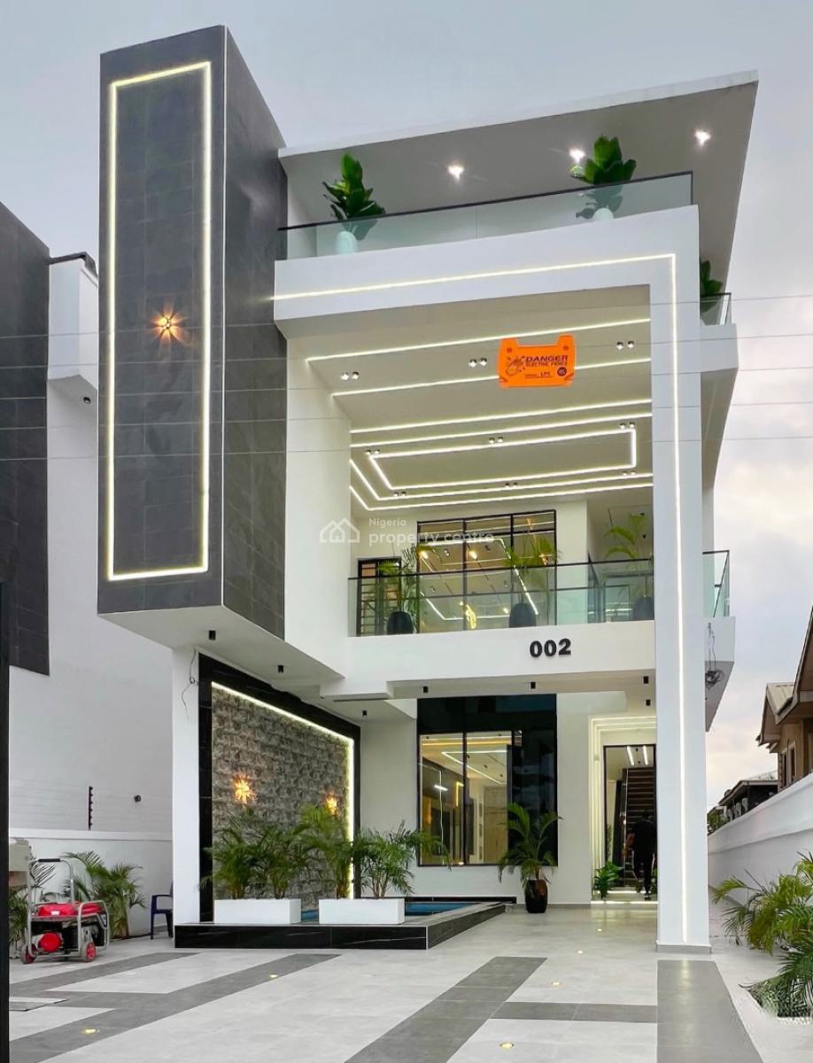 Contemporary 5 Bedroom Fully Detached with Swimming Pool, Gym Duplex, Secure Estate at Ikota Lekki, Ikota, Lekki, Lagos, Detached Duplex for Sale