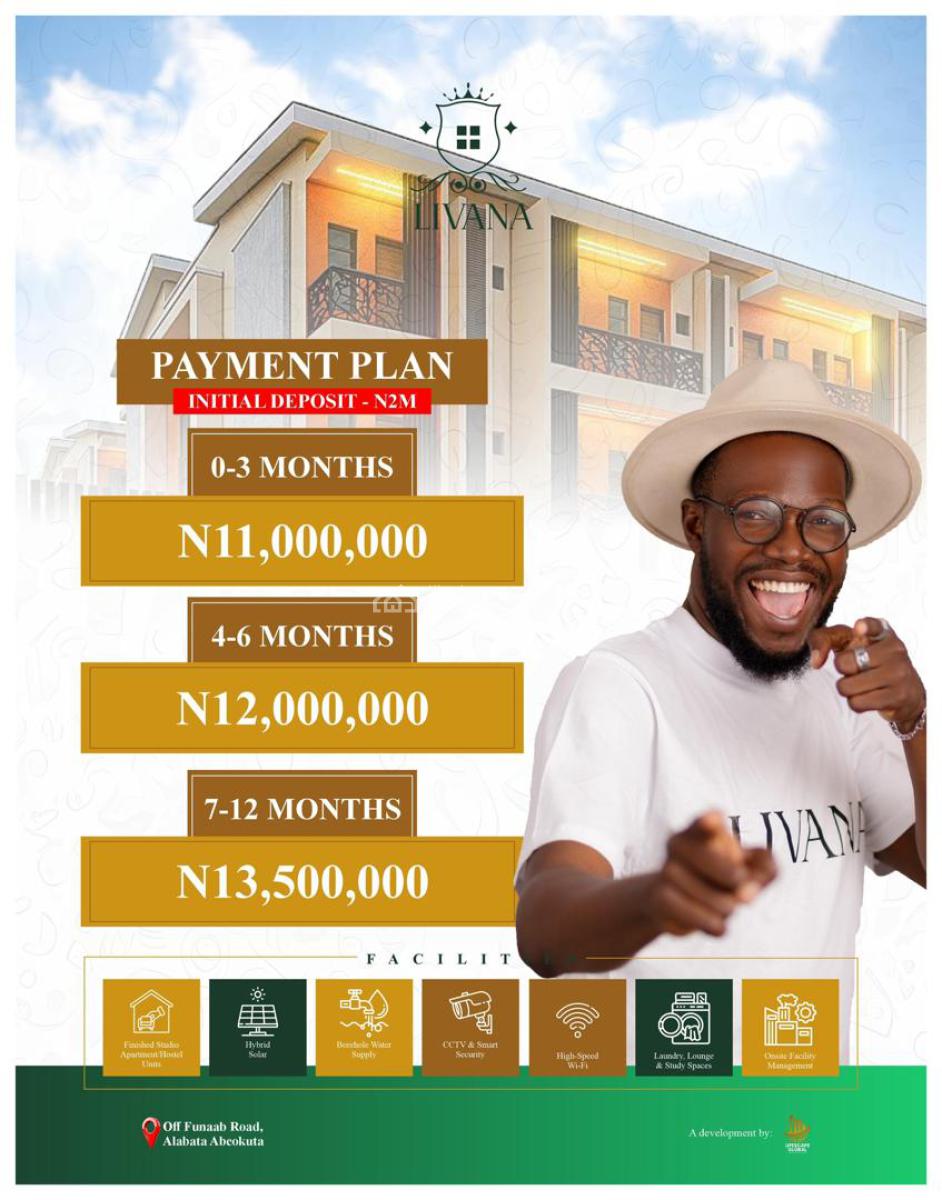 Studio Apartment for Hostel at Funaab at Promo Price, Funaab, Abeokuta North, Ogun, Flat / Apartment for Sale