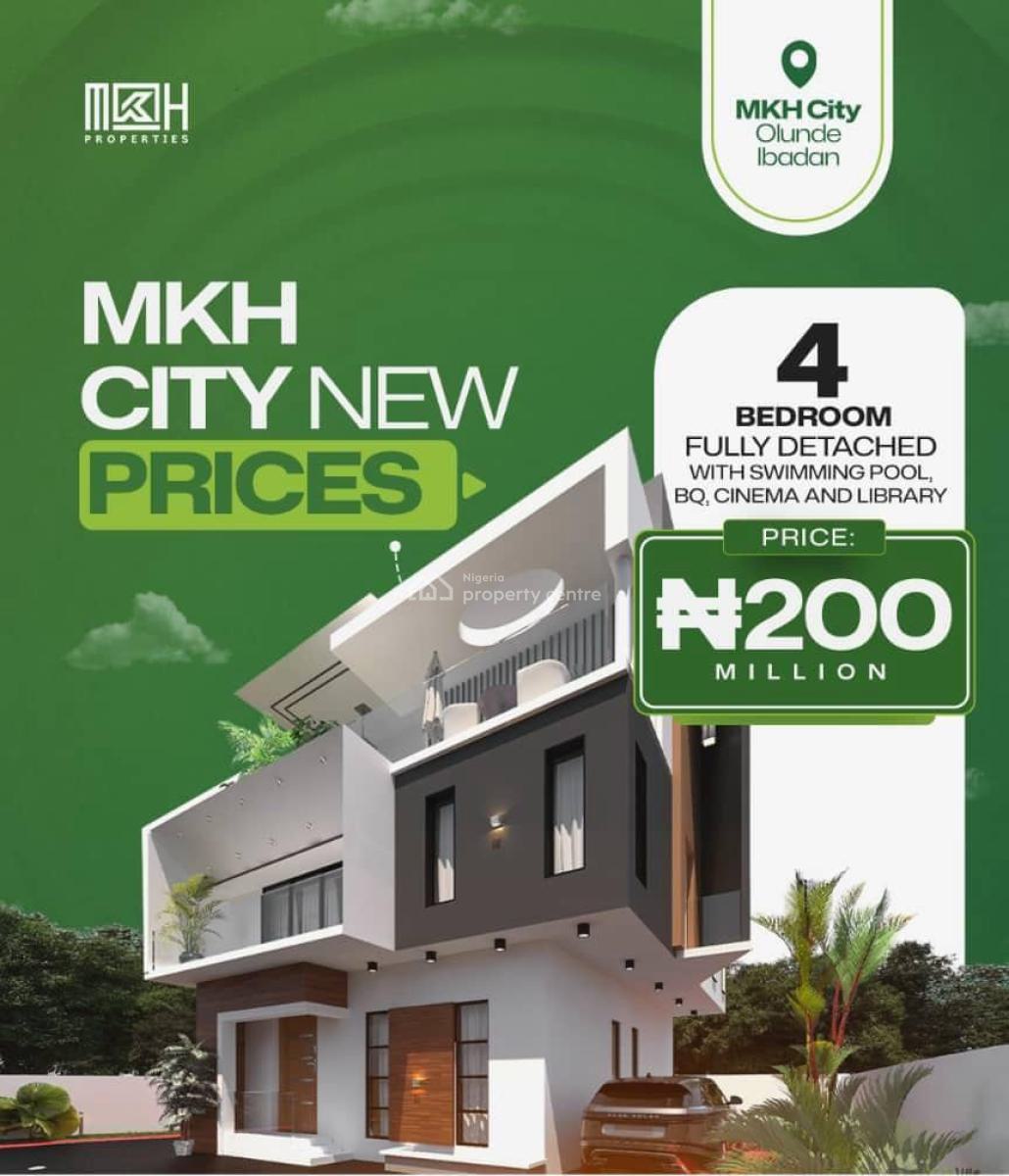 *2-bedroom Maisonette -- ₦67m* 3-bedroom Maisonette + Bq -- ₦80m*, Land – ₦40m/ 4-bedroom Fully Detached Duplex + Bq + Cinema + Library –, Ibadan, Oyo, Detached Duplex for Sale