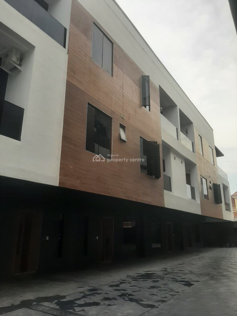 New and Serviced with 24/7 Power Supply 4 Bedroom En-suite Townhouse W, Lekki Phase 1, Lekki, Lagos, Terraced Duplex for Rent