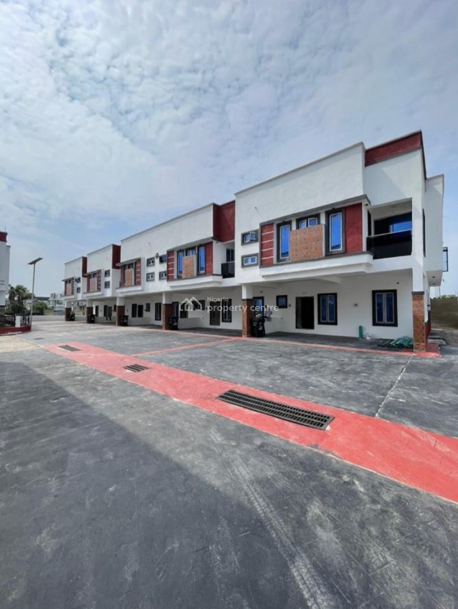 Brand New and Serviced 4 Bedroom En-suite Terraced Duplex with an Encl, Orchid Road, Chevron Drive 2nd Toll Gate Axis, Lekki Phase 2, Lekki, Lagos, Terraced Duplex for Rent