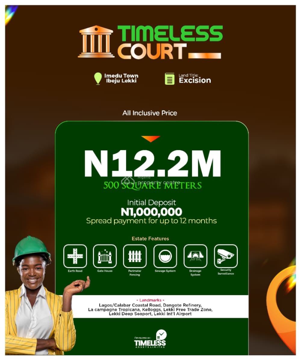 Land Measuring 500 Sqm, Lagos–calabar Coastal Road., Ibeju Lekki, Lagos, Residential Land for Sale